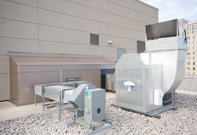 commercial mechanical equipment on rooftop